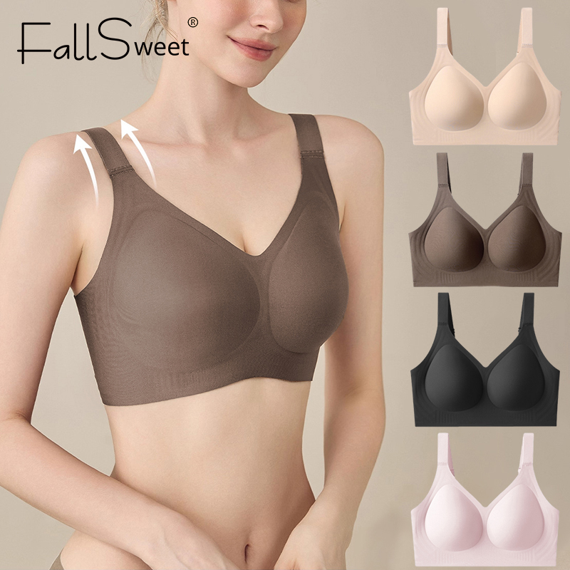 Mastectomy Bra Pocket - FallSweet-Sujetador push-up sin costuras para mujer,