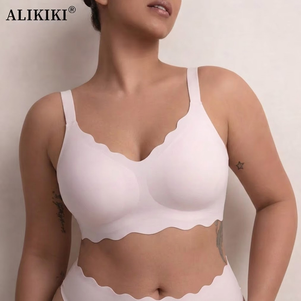 Mastectomy Bra Pocket - Sujetador sin costuras, inalámbrico, con soporte,